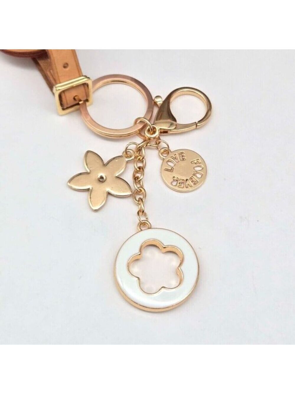 Authentic Louis Vuitton Luggage Tag with Unbranded Keycharm, Keychain, Bagcharm - Picture 6 of 9